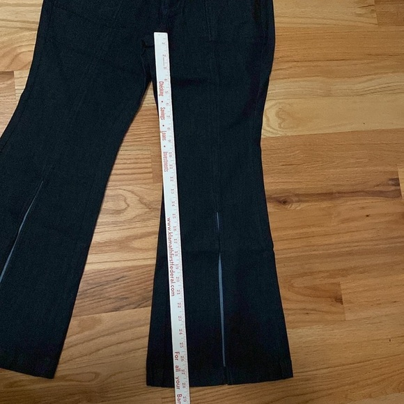 G.I.L.I. Wide Split Leg Denim Pants Jeans Womens 12P stretch Comfort Western - Picture 11 of 15